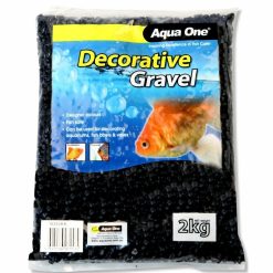 Aqua One Decorative Gravel 2kg Black 7mm