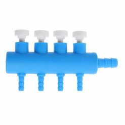 Aquarium Plastic Air or Water Tube Volume Control Gang Valve 4 Way