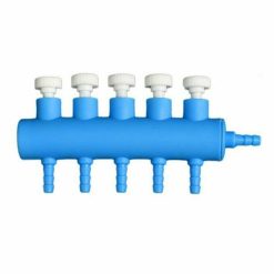 Aquarium Plastic Air or Water Tube Volume Control Gang Valve 5 Way