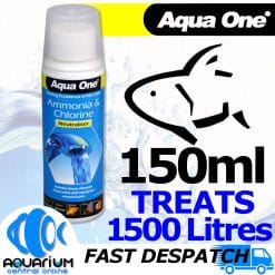 Aqua One Ammonia & Chlorine Neutraliser 150ml Water Conditioner 92107 EBAY
