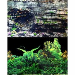 Aqua One Background 49 x 90cm Black Plant Layer Rock 5