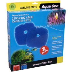 SPONGE 15ppi 2 Pack 41S - Aqua One Nautilus Canister Filter 2700 and Aquis Advance 2200 / 2400