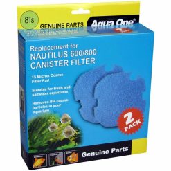 SPONGE 15ppi 2 Pack 81S - Aqua One Nautilus Canister Filter 600 / 800