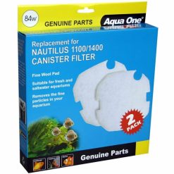 WOOL PAD 2 Pack 84W suit Aqua One Nautilus Canister Filter 1100 / 1400