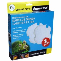 WOOL PAD 2 Pack 81W - Aqua One Nautilus Canister Filter 600 / 800