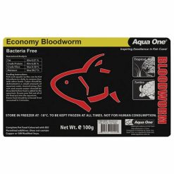 Aqua One Bloodworm Frozen Fish Food 100g Punch Out Pack