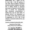 Seachem Prime 1L Water Conditioner SC437 DIRECTIONS LABEL