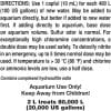 Seachem Prime 2L Water Conditioner SC43809 DIRECTIONS LABEL
