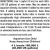 Seachem Prime 4L Water Conditioner SC43908 DIRECTIONS LABEL