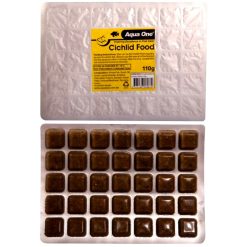 Aqua One Cichlid Food Punch Out Pack 110g Frozen Fish Food