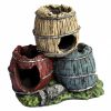 Ornament Triple Barrel with Snail 12x8.5x11cm