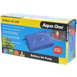 Aqua One Battery Air 250 Air Pump Portable 150L/H Battery Operated