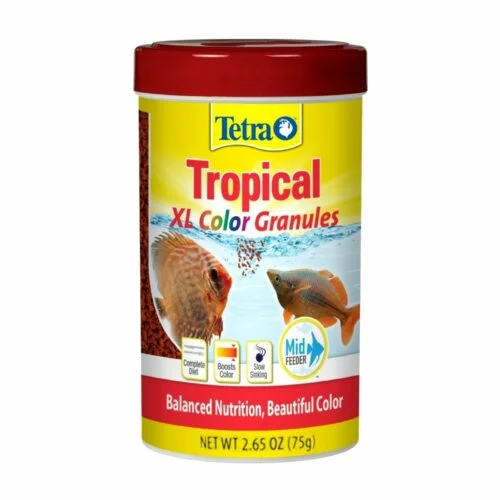 Tetra XL Tropical Granules 75g Colour Enhancing Fish Food