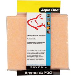 Aqua One Ammonia Pad 25.4 W x 45.7cm Self Cut Filter Pad