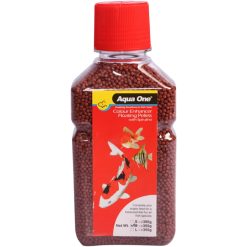 Aqua One Colour Enhancer Pellet Food 2mm 350g Bottle