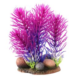 Aqua One Plastic Plant Bettascape Bristleena Rock Garden Blue And Purple