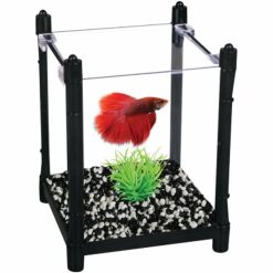 Aqua One Betta Aquarium Fish Tank Kit BettaBloc Stackable 1L 7.5L Black