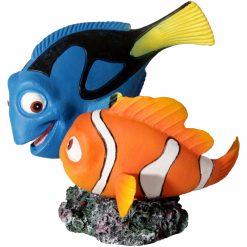 Aqua One Ornament Blue Tang And Clownfish 10 x 9.5 x 9.8cmH