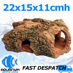 Ornament Hollow Log 22x15x11cmh