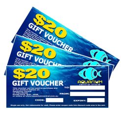 Aquarium Central Gift Voucher Certificate $20