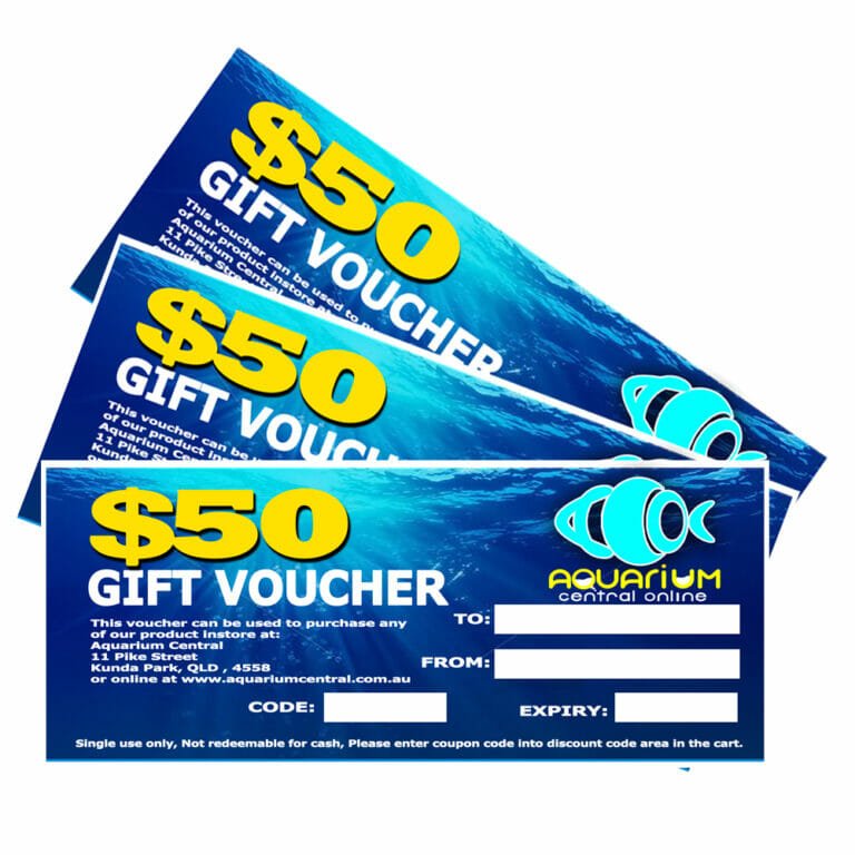 Aquarium Central Gift Voucher Certificate $50 – Aquarium Central