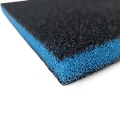 Self Cut 3 Layer Blue Sponge with Infused Carbon
