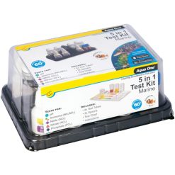 Aqua One Test Kit 5in1 Marine pH Ammonia NH3/NH4, Nitrite NO2, Nitrate NO3 and Phosphate PO4