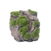 Aquatopia Ornament Natural Rock with Moss 12 x 9 x 13cmH