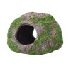 Aquatopia Ornament Round Rock with Moss 13 x 10 x 8cmH