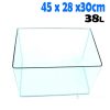 Petworx Curved Corner Glass Aquarium 38L