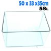 Petworx Curved Corner Glass Aquarium 58L