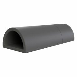EzyCave D Shape Grey 13cm x 3.5cm x 5.5cm Bristlenose Plecostomus L Number Log