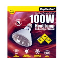 Reptile One Heat Lamp Carbon Fibre Filament 100w