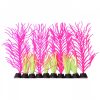 Aqua One Flexiscape Small Hornwort Pink Green Plastic Aquarium Plant 12cm 29421
