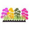 Aqua One Flexiscape Small Pennywort Purple Pink Orange Plastic Aquarium Plant 10cm