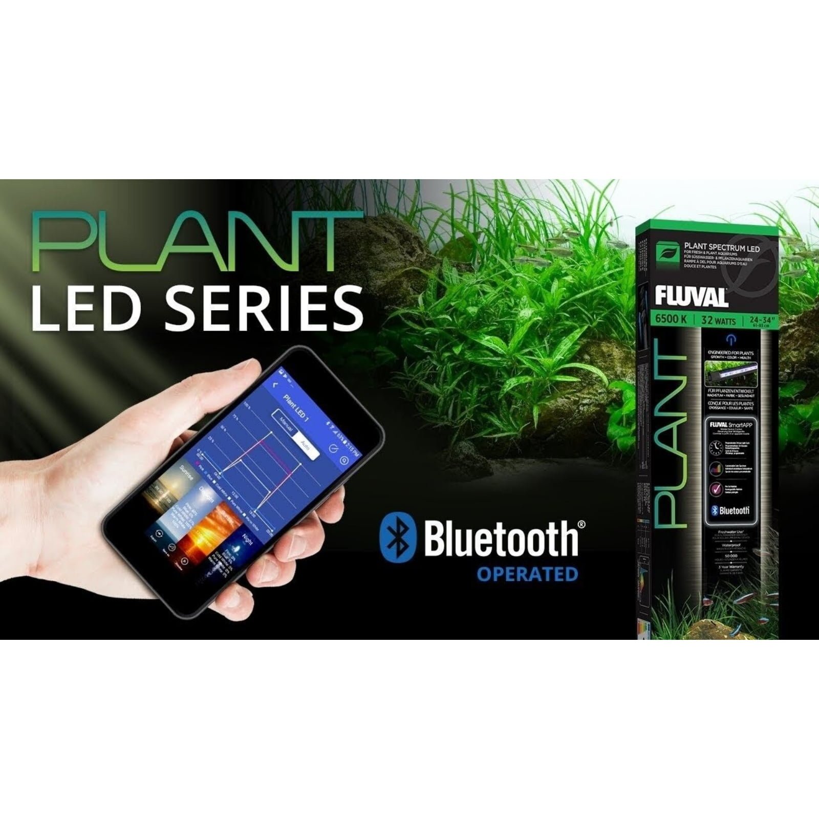 Aquarium Central - Fluval Plant LED 3.0 Light Unit 61 - 85cm 32w - Aquarium  Central