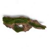 Deluxe Moss Covered Jumbo Tree Log with Hole Ornament 51x19x11cmH F25270 TOP VIEW
