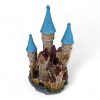 Large Fantasy Castle Blue Ornament 12 x 11 x 20.5cmH CH11267CS FRONT ANGLE VIEW