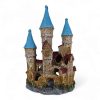 Large Fantasy Castle Blue Ornament 12 x 11 x 20.5cmH CH11267CS FRONT VIEW