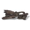 Long Small Driftwood with Holes Ornament 20x6.5x6.5cmH 2031 BACK VIEW
