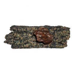 Medium Bark Log with Hole 20 x 8.5 x 8cmH CH6258 FRONT VIEW