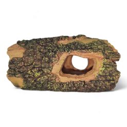 Small Log with Holes 14 x 9.5 x 7cmH 25275S BACK VIEW