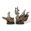 Small Shipwreck 2 Piece Ornament 23 x 7 x 25.5cmH 3053 RIGHT SIDE VIEW
