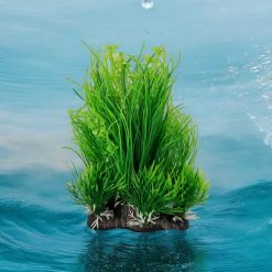 Plastic Plant Hair Grass Clump 20cm 6015 WITH WATER BACKGROUND