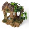 Stone Brick Ruined Building with Plants CH11885