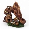 Brown Rock with Broken Vases Ornament CH80122 FRONT