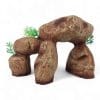 Brown Round Stone Arch Ornament CH55504A BACK VIEW