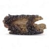 Medium Round Bark Log with Holes Ornament 152L BACK