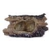 Medium Round Bark Log with Holes Ornament 152L FRONT