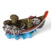 Small Fishing Boat Ornament 25323 SIDE 2 ANGLE 2